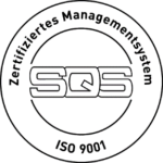 Zertifiziertes Managementsystem SQS ISO 9001 Logo