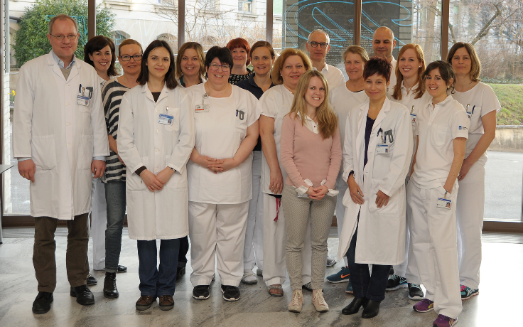  Gruppenbild Interdisziplinäres Team des Sklerodermie-Assessments der Klinik für Rheumatologie